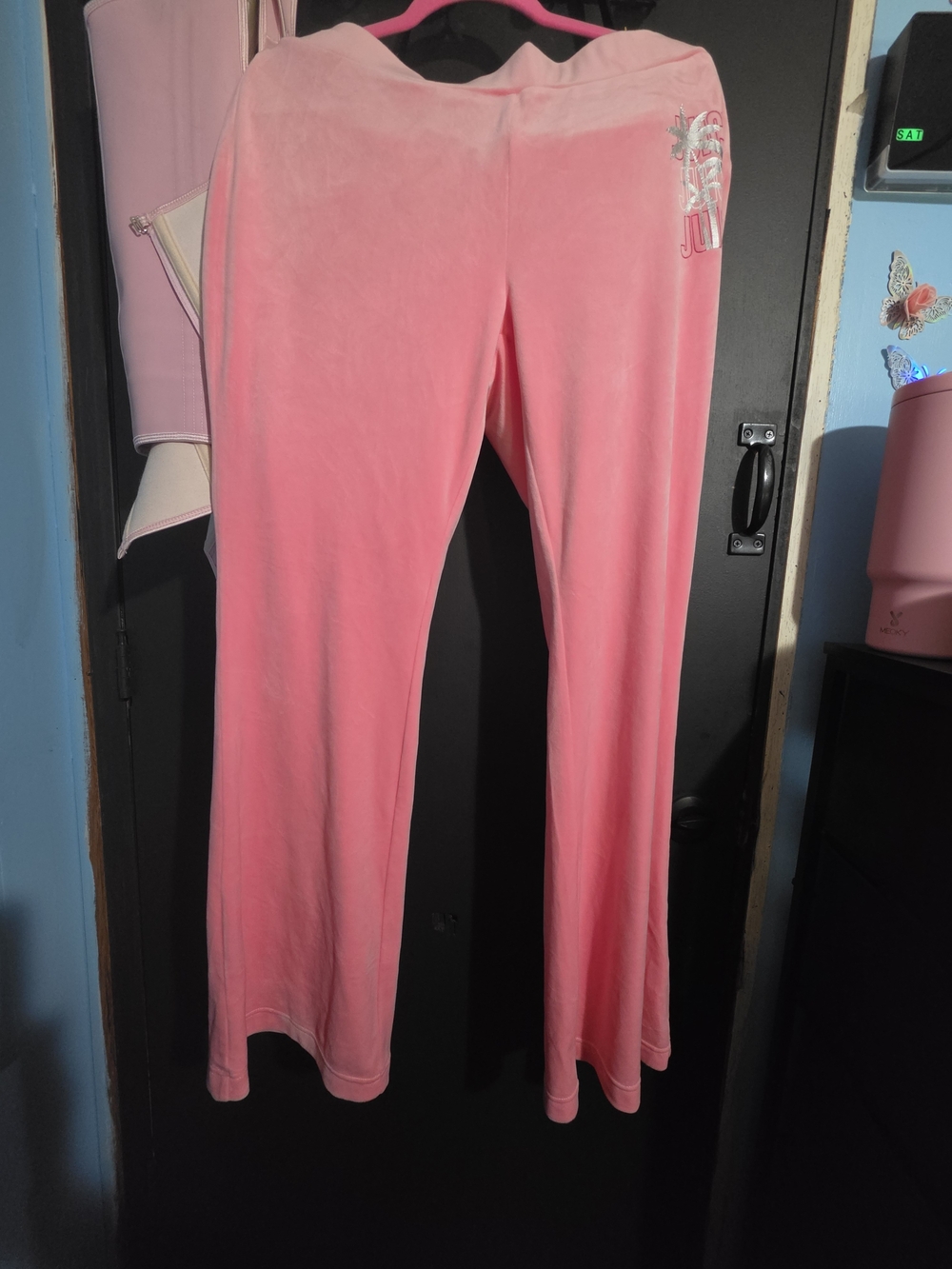 Juicy Couture Pink Velour Track Pants
